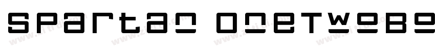 Spartan OneTwoBoldPL字体转换